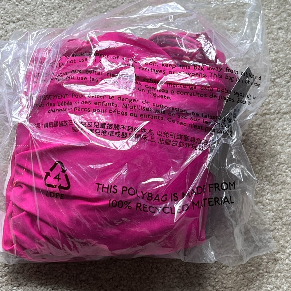 J. Crew Ruched Bandeau One-Piece Fuchsia NEW - Picture 5 of 8